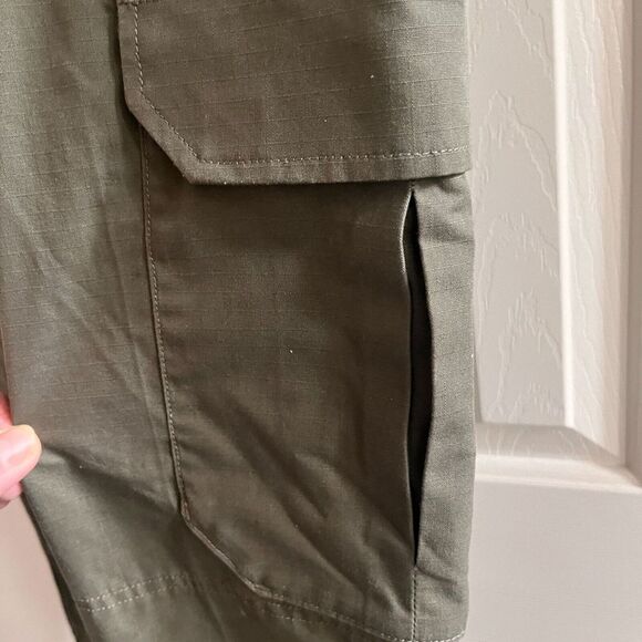 5.11 Tactical Pro Pants Womens 30x34 Relaxed Fit Green Ripstop Cargo Workwear - Picture 11 of 16